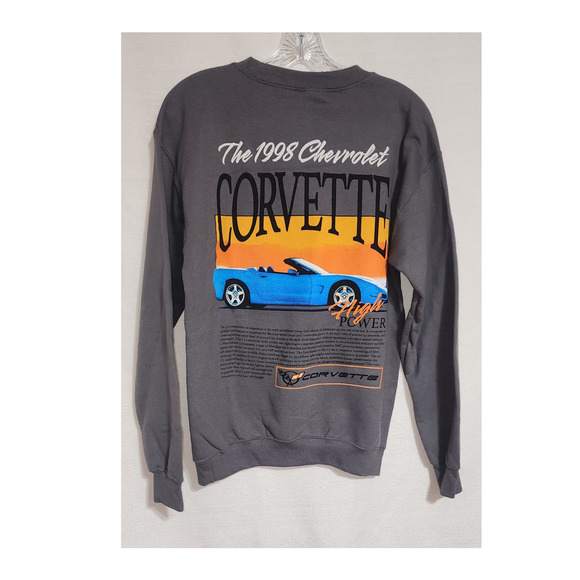 corvette sweatshirt men small gray - Picture 6 of 7